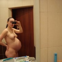 Частное фото голой беременной жены