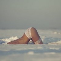Порно фото красавицы на снегу